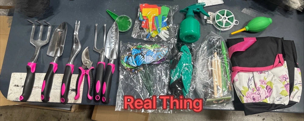 AOKIWO 51 PCS Garden Tools Set Succulent Tools Set Heavy Duty Aluminum……