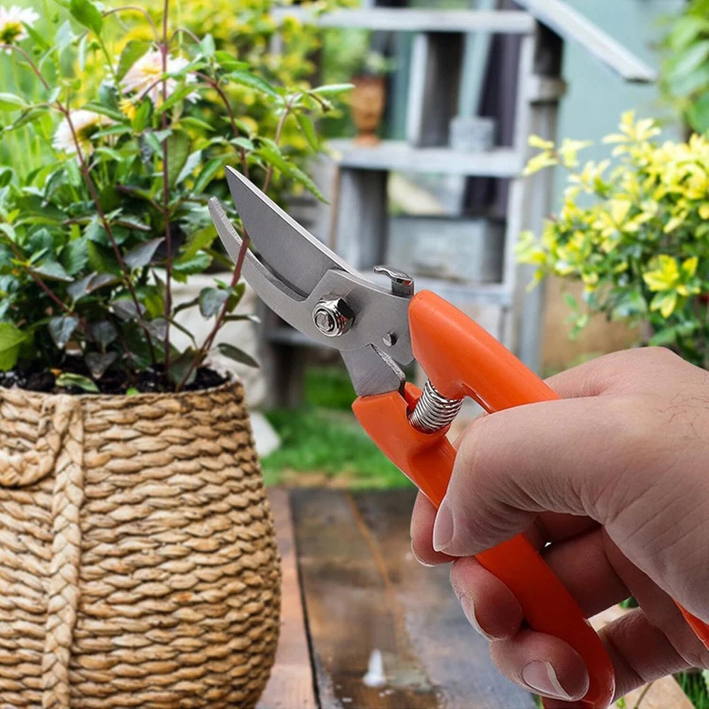 2 Garden Pruning Shears 7" Inch Gardening Scissors Clippers Flower Tools Plants