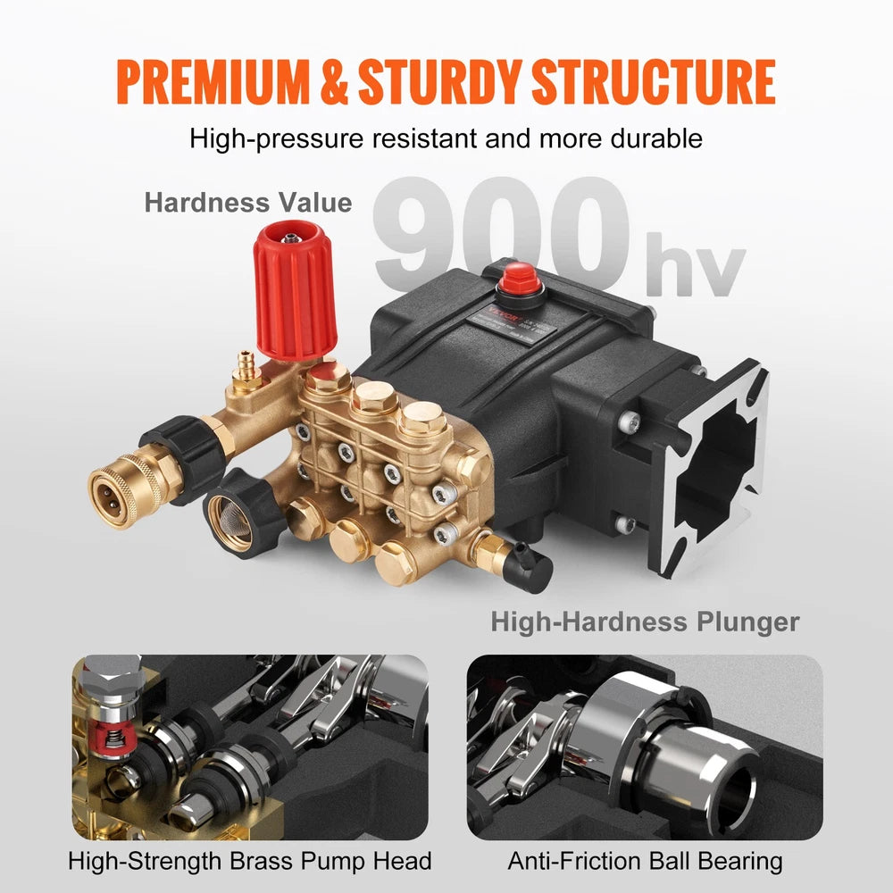Pressure Washer Pump Power Washer Pump 3/4" Horizontal 3700 PSI 2.5 GPM
