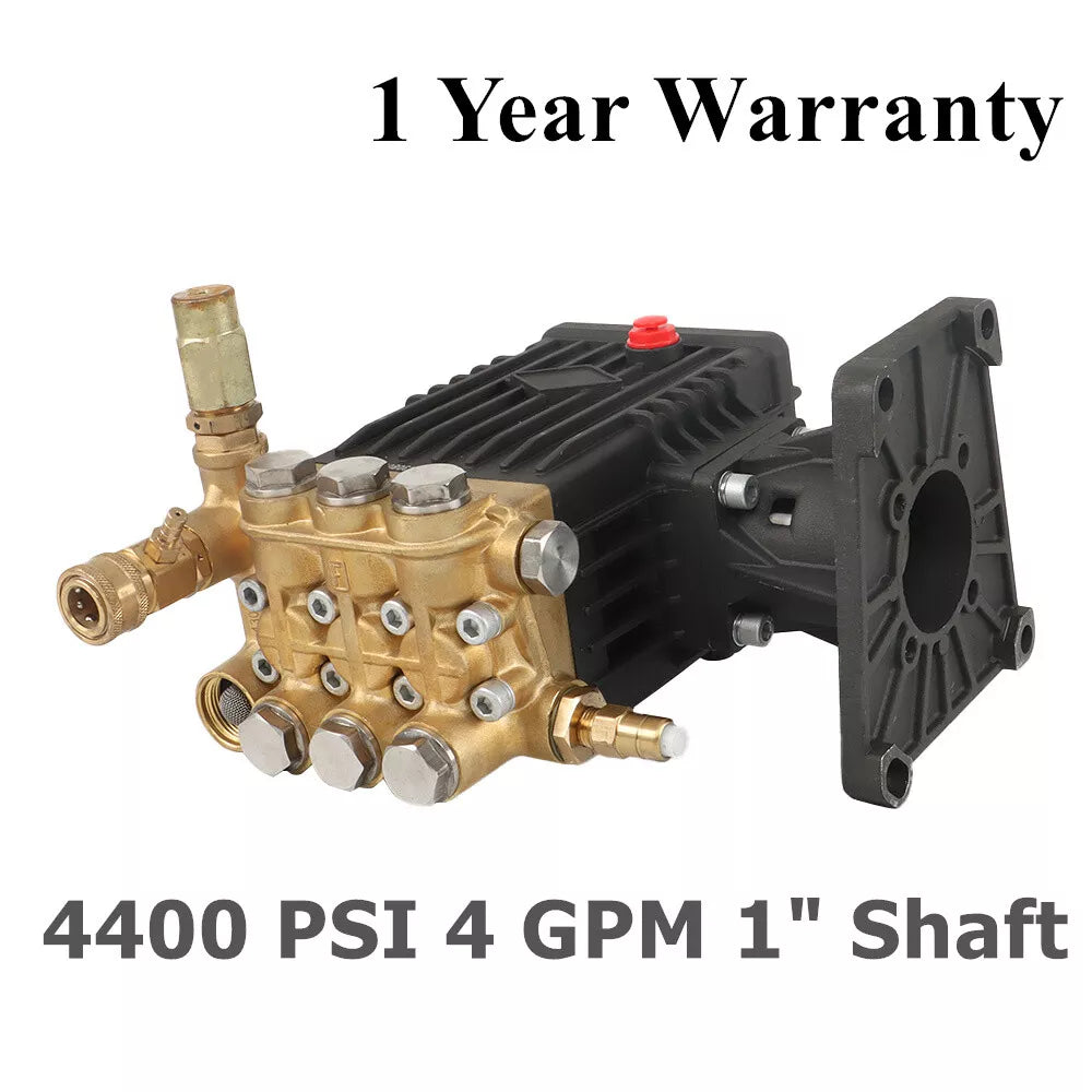 4400 psi Pressure Washer Pump 4 GPM  Power Washer Pump 1" Shaft Horizontal US