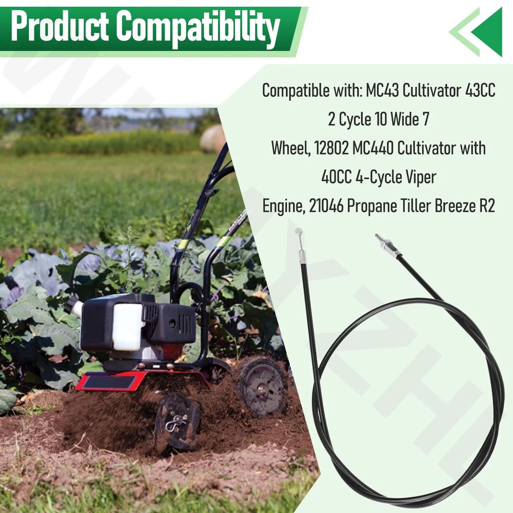 14645 Throttle Cable for Earthquake/Viper Mini-Tiller/Cultivator MC43 Series
