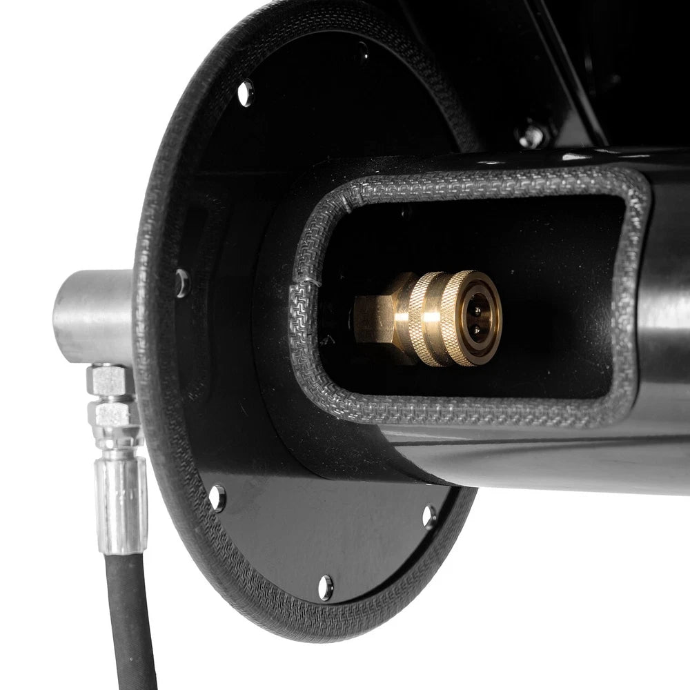Canpump Pressure Washer: Wall-Mount w/ Hose Reel, 5 hp, 230 V, Total Stop System