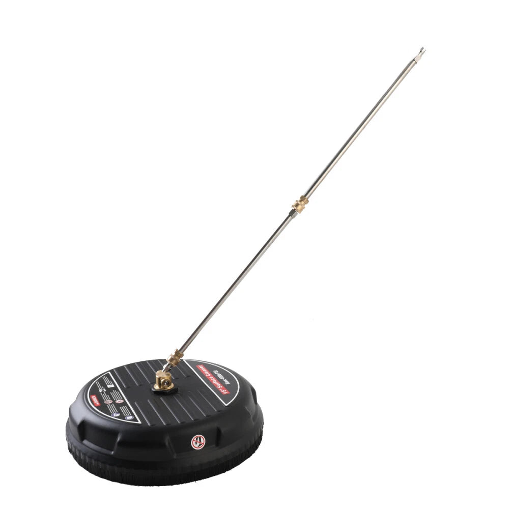 New 15" Pressure Washer Surface Cleaner with 2 Pressure Washer Extension Wands