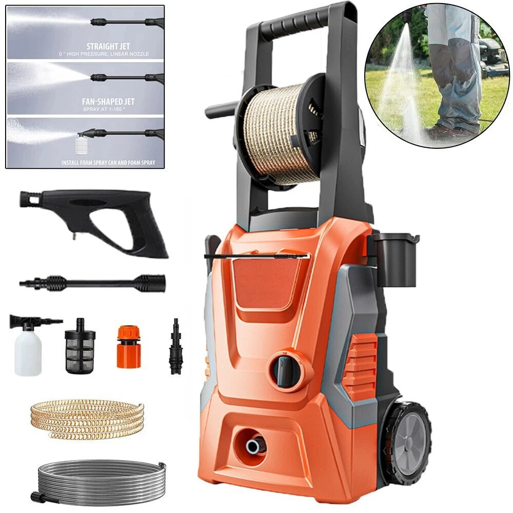 Portable 5000PSI Electric High Pressure Washer Smart Control Power Washer SET