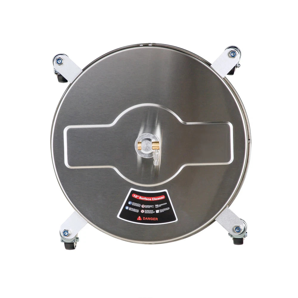 19" Pressure Washer Surface Cleaner with 4 Wheels Stainless Steel Housing