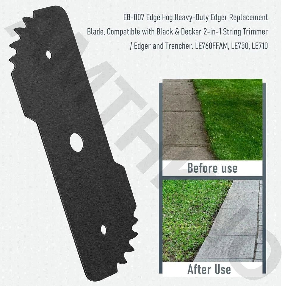 2-Pack EB-007 Edge Hog Heavy-Duty Edger Replacement Blades Compatible