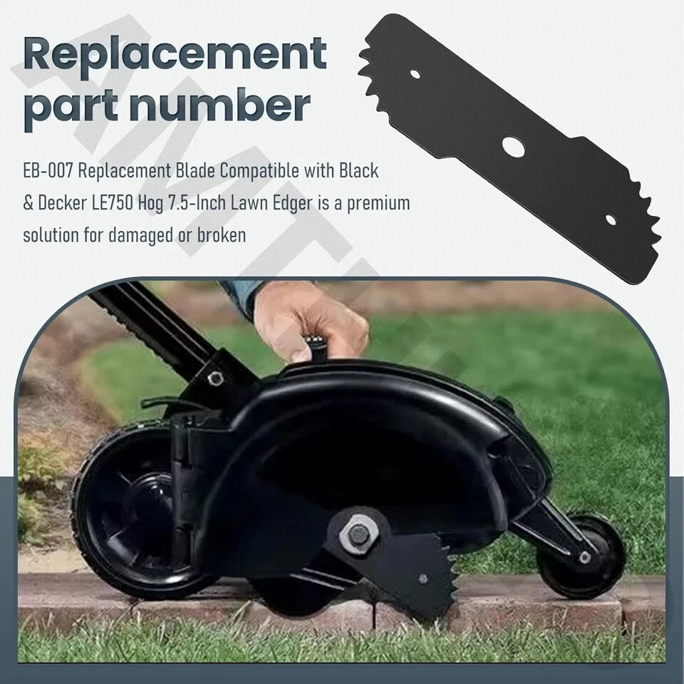2-Pack EB-007 Edge Hog Heavy-Duty Edger Replacement Blades Compatible