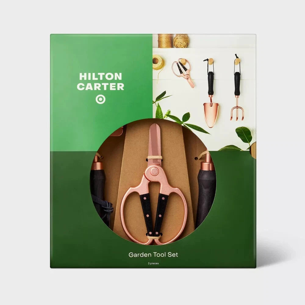 Hilton Carter Garden Tool Kit 3PC Set Shovel Pruner Cultivator Rust Resistant