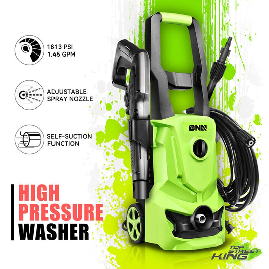 1813 PSI 1.45GPM High Pressure Power Washer Portable Electric Cleaner Machine
