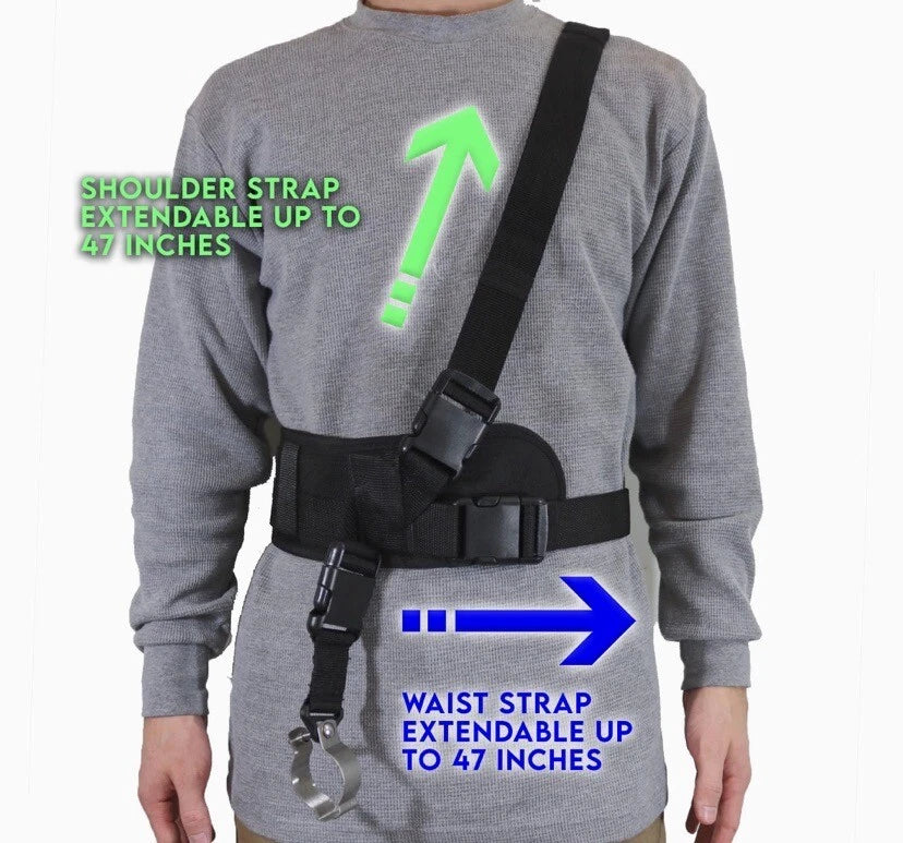 Pressure Washer Wand Belt, Telescoping Washer Support Harness with Sling Strap