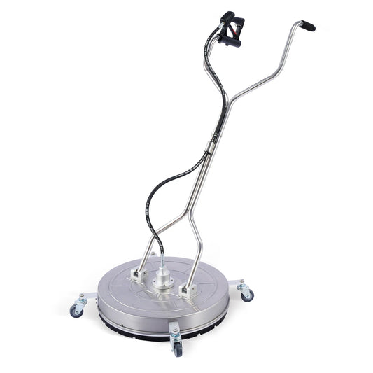 Surface Cleaner Pressure Washer 4000 PSI Electric & Gas Stainless Steel w/ Wheel
