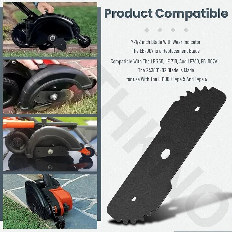2-Pack EB-007 Edge Hog Heavy-Duty Edger Replacement Blades Compatible