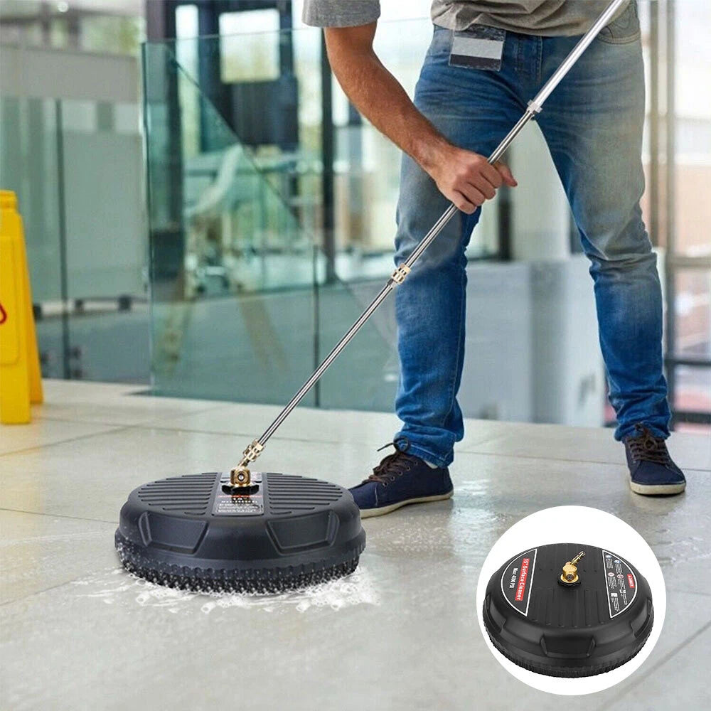 New 15" Pressure Washer Surface Cleaner with 2 Pressure Washer Extension Wands