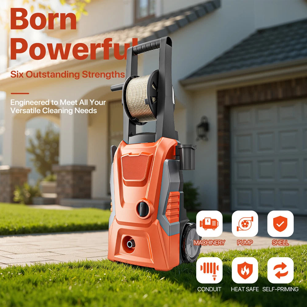Portable 5000PSI Electric High Pressure Washer Smart Control Power Washer SET