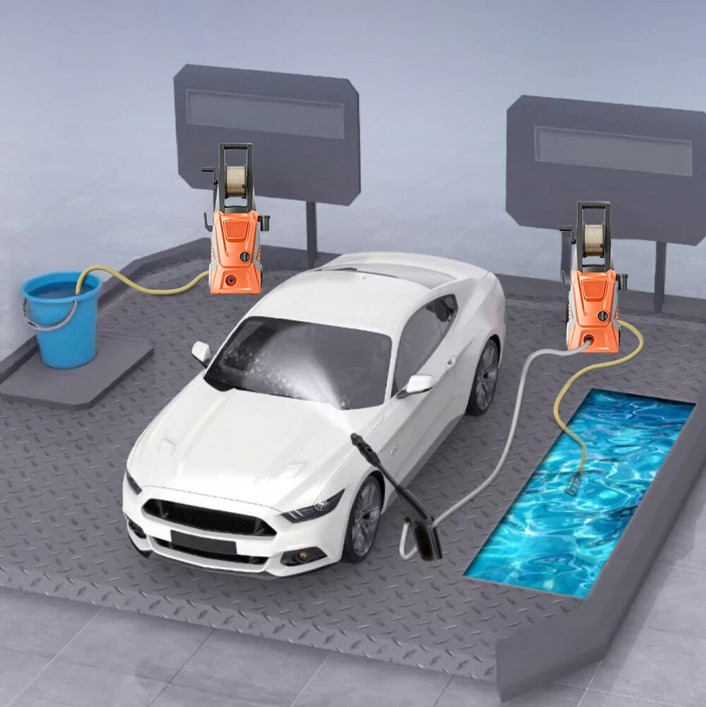 Portable 5000PSI Electric High Pressure Washer Smart Control Power Washer SET