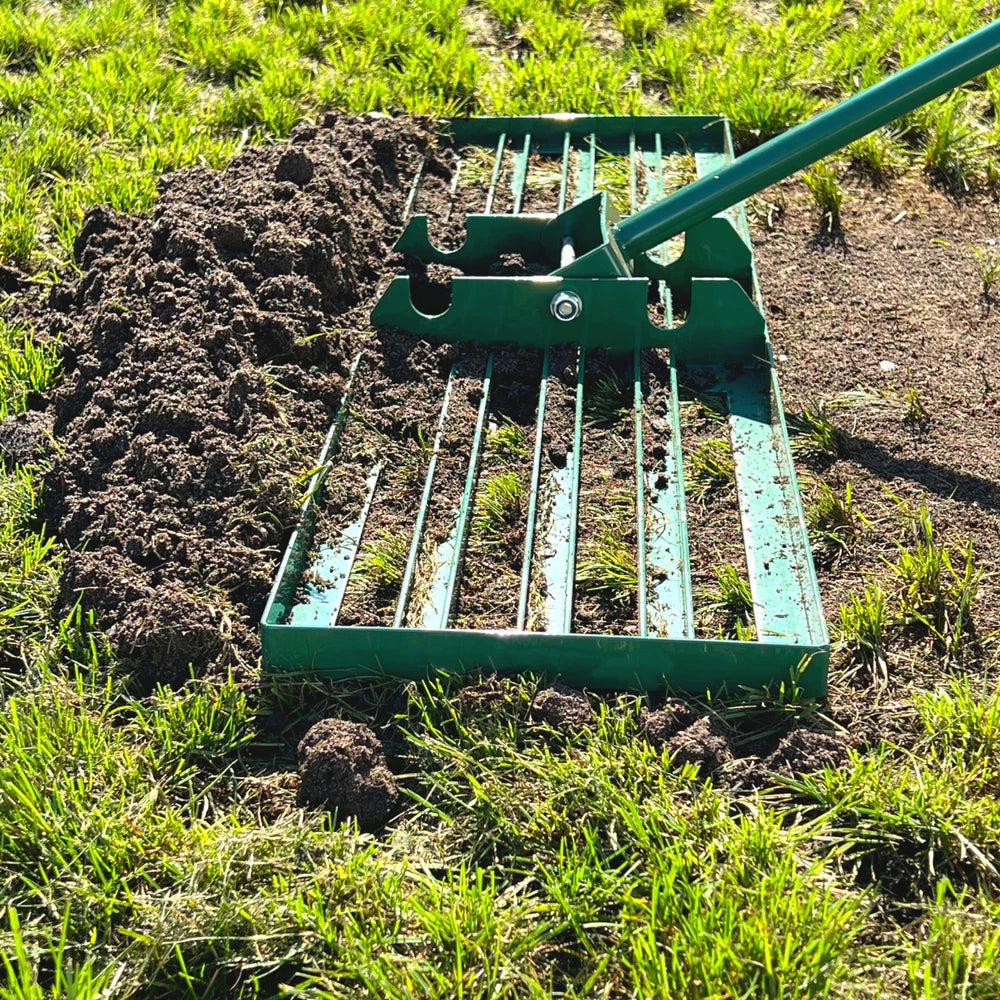Landzie Lawn Leveling Rake - 24 Inch Lawn Care Yard, and Garden Leveler Rake