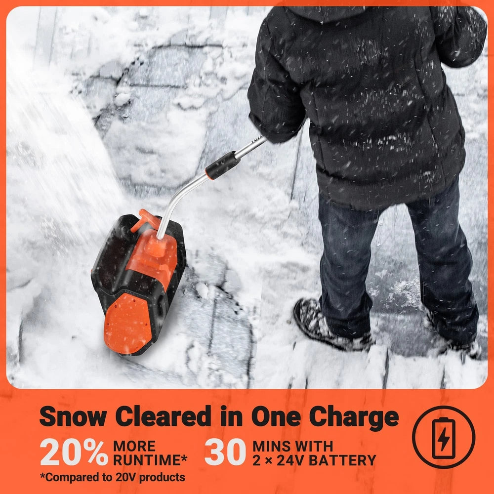 Cordless Snow Shovel, 48V | 17-Inch Cordless Snow Blower, Battery Snow Blower...